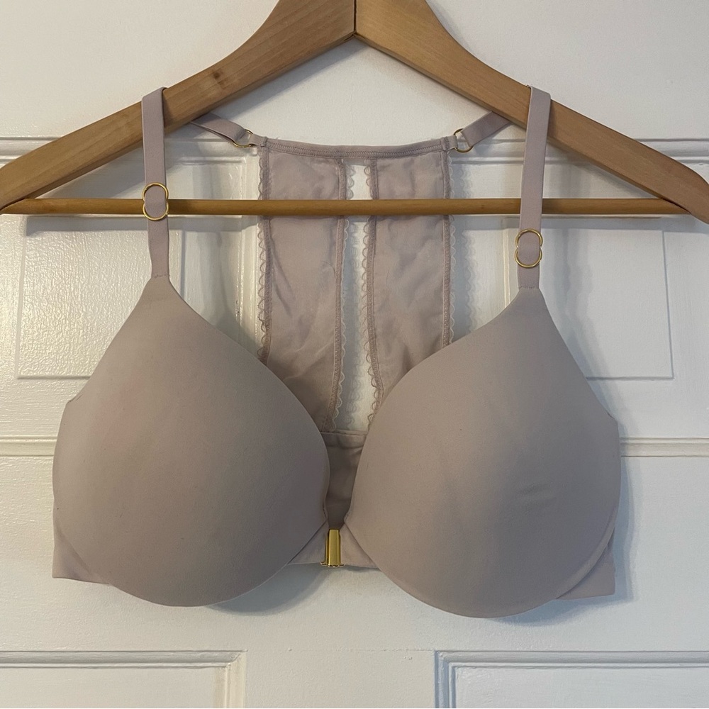 Victoria's Secret Beige Bra with Gold Details